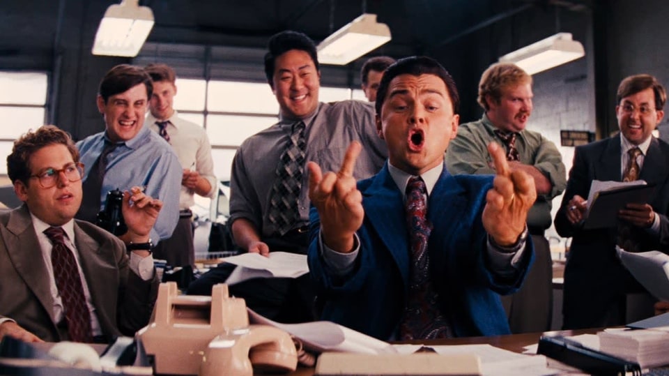 Leonardo DiCaprio si jako Vlk z Wall Street servítky rozhodně nebral.